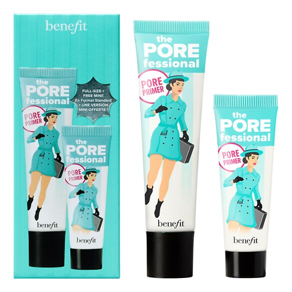 Extra POREfessional pore primer sæt - Fuld størrelse og mini, BENEFIT COSMETICS